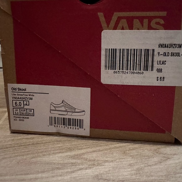 Baby pink Vans sneakers -  size 7 /eu 38/ 24cm ( comes with laces) - Picture 2 of 4